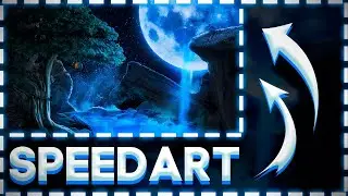 Создание арта Mystical Worlds | Photoshop Speed Art