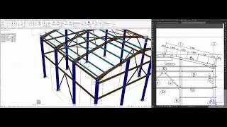 ADVANCE STEEL   EP 14   ADDING PURLINS PART 1