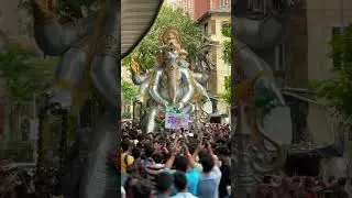 Malbarhill ch raja 2025 #mumbaiganpati #mumbaifestival #viralshorts #minivlog #aagman2025
