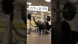 275 LB Incline Bench PR | #fitness  #powerlifting #gym