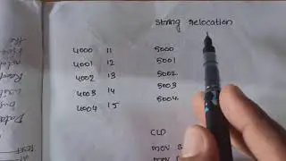 STRING OPERATIONS- RELOCATION AND REVERSE OF GIVEN STRING
