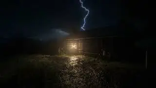 Deep Sleep with Dark Rain and Rolling Thunder Ambience