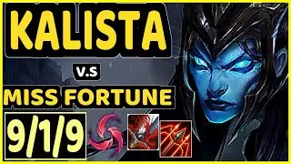JESKLA (KALISTA) vs MISS FORTUNE - 9/1/9 KDA BOTTOM ADC CHALLENGER GAMEPLAY - EUW