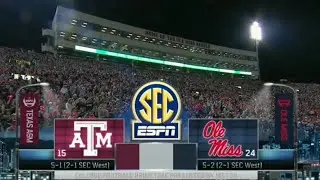 (15) Texas A&M vs (24) Ole Miss NCAA Football 2015 24/10/2015
