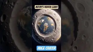The Moon&rsquo;s Giant Crater That Can Fit Whole Countries! 🌕💥#shorts #space #moon