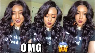 Bomb synthetic wig review! Help me choose which style looks best! Outre Kristia Wig Samsbeauty