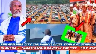 PHILADELPHIA CITY CAR PARK IS BIGER THAN ANY STADIUM 🏟️ IN GHANA , DAGATI PEOPLE DANCING IN THE CITY