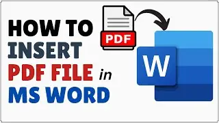 Как вставить PDF-файл в Word | Добавить PDF в документ Word