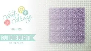 Tied Scotch Stitch - How To Needlepoint