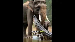 The Moment a Crocodile Grabbed an Elephant &mdash; What Happened Next Shocked the Jungle