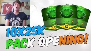 FIFA 14 - LUCKY? 10 X 25K GREEN SPECIAL PACKS! FT LIVE REACTIONS