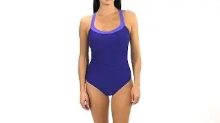 Speedo Shirred Racerback One Piece | SwimOutlet.com