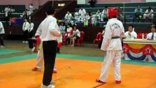 Zheng Yang sparring - 1st PGTF National Championship 2012, Chin Woo Stadium