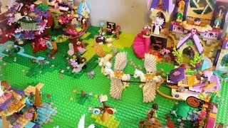 Lego Elves Collection Layout - Elves Forest / Town /City Full set Display Set up