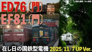 在し日の国鉄型電機 ED76〔門〕& EF81〔門〕2025/11/7 UP Ver.