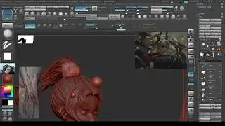 12-4 Плавный экспорт/импорт между Zbrush и Maya с использованием obj. Бесшовное и гибкое моделирование.
