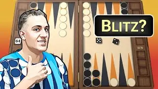 Backgammon EXPERT REVEALS SECRETS: When to BLITZ in the Early Game? 🎲🎲