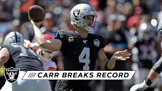 Raiders quarterback club congratulates Derek Carr on passing yards record | Raiders