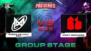 LIVE: Army Geniuses v NGX.SEA (Bo3) | BTS Pro Series Season 11: Southeast Asia |