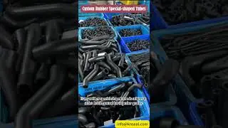 Custom Rubber Special shaped Tubes From Knseal #rubber #rubberproducts #tube #hoses