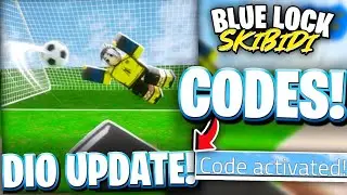 [DIO] ALL SECRET CHARACTER DIO UPDATE CODES FOR BLUE LOCK SKIBIDI! ROBLOX BLUE LOCK SKIBIDI CODES