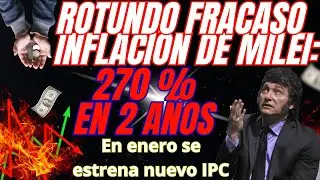 Inflaci&oacute;n 270% en 2 a&ntilde;os: el fracaso del plan antiinflacionario de Javier Milei