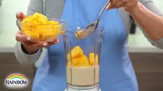 Mango Smoothie made with Rainbow Evaporated Milk