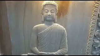 Sandstone water fountain Buddha panel and sandstone carving Buddha water fountain sandstone