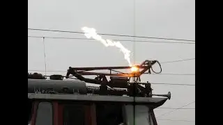 Electric arcs on high voltage overhead catenary [ compilation ]