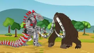 Mechagodzilla vs Behemoth | BezeZer Cartoon | GODZILLA
