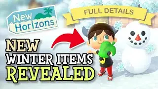 Animal Crossing New Horizons: NEW WINTER ITEMS REVEALED (2.0 Update) Limited Snowboy Items Guide