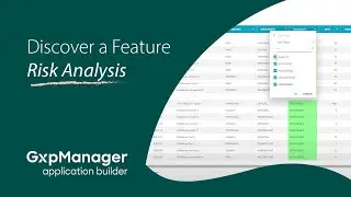 GxpManager feature Risk Analysis (EN)