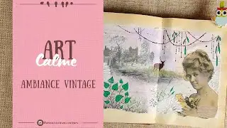 ART JOURNAL PAGE 🍃 Collage inspir&eacute; de la nature