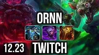 ORNN vs TWITCH (TOP) | 8/1/14, 1000+ games, Dominating | EUW Grandmaster | 12.23