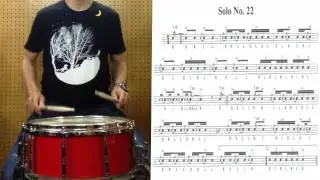 C.Wilcoxon solo 22 スネアルーディメンツ