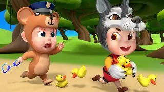 The Thief Stole the Ducks 🦆🚨 | Fun Police Song for Kids | Rosoo Nursery Rhymes
