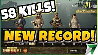 58 KILLS NEW WORLD RECORD!! SQUAD FPP RECORD!! | PUBG Mobile