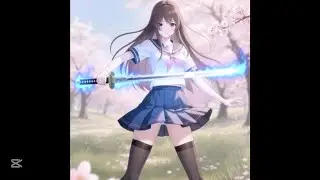 Girl with a magic sword