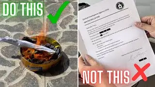 How To Burn Paper CORRECTLY (and Avoid Any Trace)