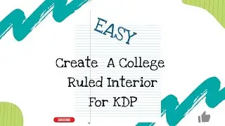 How To Create A College Ruled Notebook Interior