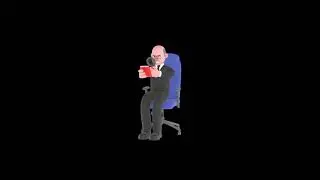 3D Cartoon Judge Turntable | Judge Reading Book with Magnifier