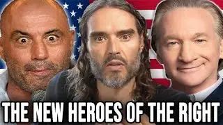 Why the Right-Wing Now LOVE ‘Lefties’ Russell Brand, Joe Rogan and Bill Maher for being ‘Anti-Woke’