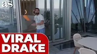 DRAKE tries to take down DRONE at Australian penthouse with a slide