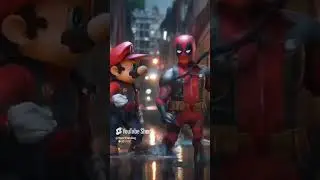 ⚡️ Epic Fusion! DEADPOOL and MARIO!  Unbelievable Animation! 🎮💥 #Mario #Deadpool #Fusion