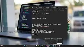 How to run first C# .NET Console Application Project on Visual Studio 2022