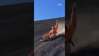 Boarding down Cerro Negro volcano 🌋 in Nicaragua 🇳🇮 🎥 IG/domi_pio 📱Download #Tripio to 🔗in bio