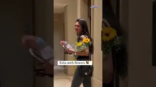 Esha Gupta Looks Fab As She Poses With Flowers She Received As A Gift From Her Fans | WATCH