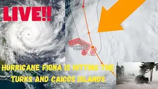 LIVE!! hurricane fiona 2022 path Turks and Caicos Islands. CAT. 3