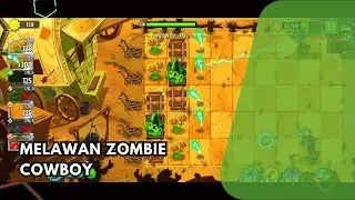 Melawan Zombie Cowboy - Plant VS Zombie 2