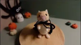 Creating Mini Felt Mice for Their Halloween Night 🍬